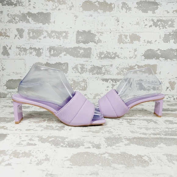 New OPEN EDIT Cava Slide Sandal In Purple Spray A251 - Picture 3 of 11